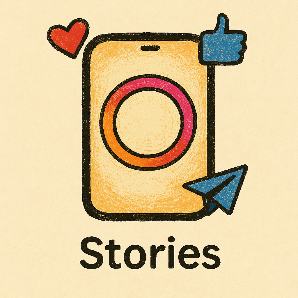 Ícone Stories para redes sociais